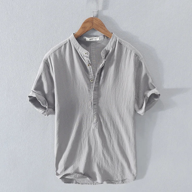 The Luca Linen Henley