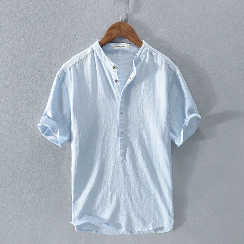 The Luca Linen Henley