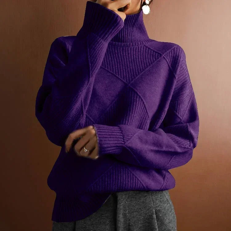 Celine Textured Turtleneck