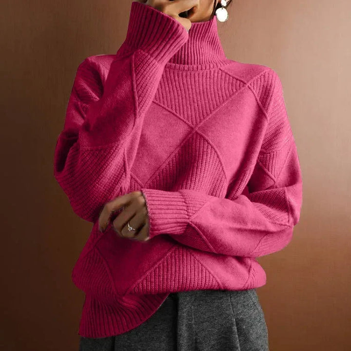 Celine Textured Turtleneck