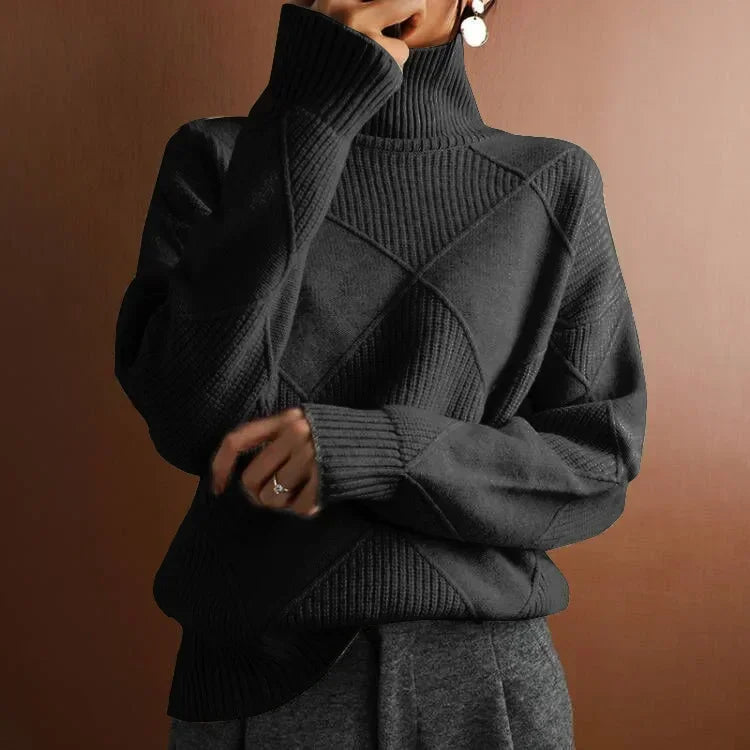 Celine Textured Turtleneck