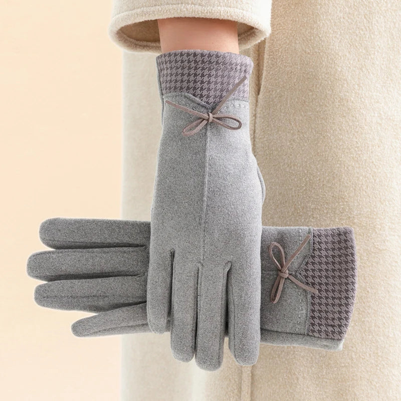 Valentina Houndstooth Gloves